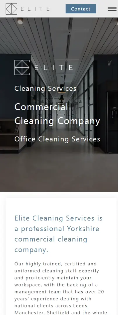 Custom website design and development for a local professional cleaning company