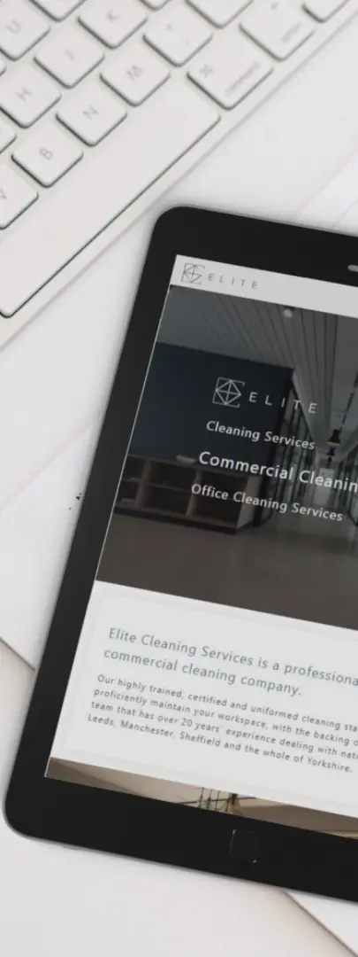 Custom website design and development for a local professional cleaning company