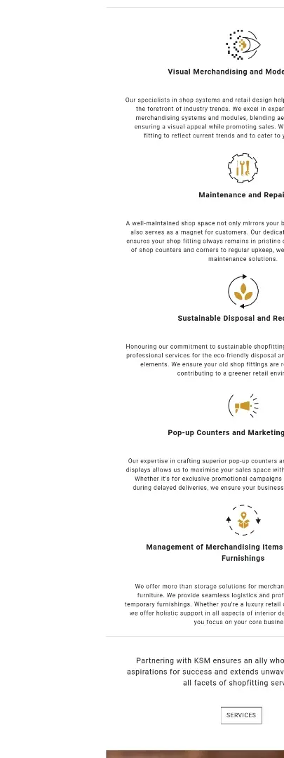 Bespoke multi-language website design and development for an international luxury shopfitting company