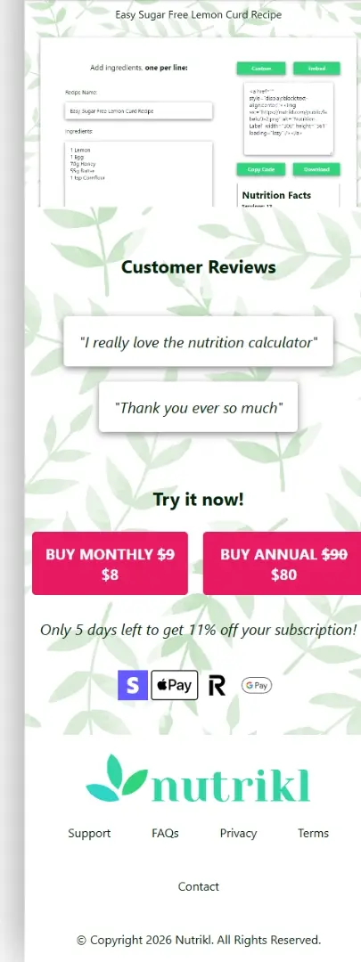 Custom website design and development for SASS platform